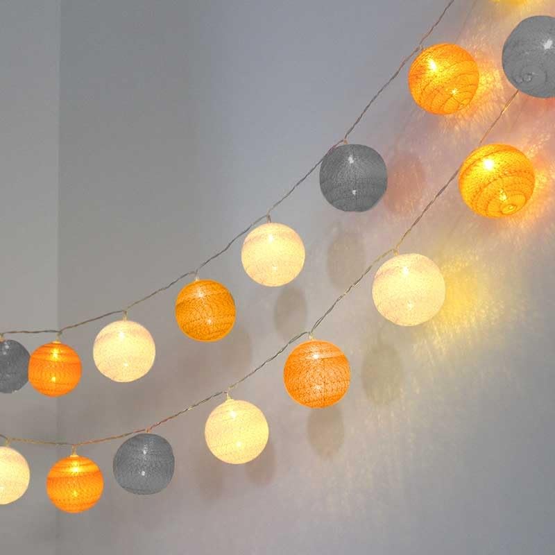 B·LED BARCELONA LED - Guirnalda LED bolas de algodón 20 Bolas con USB 3m-IP44-4cm