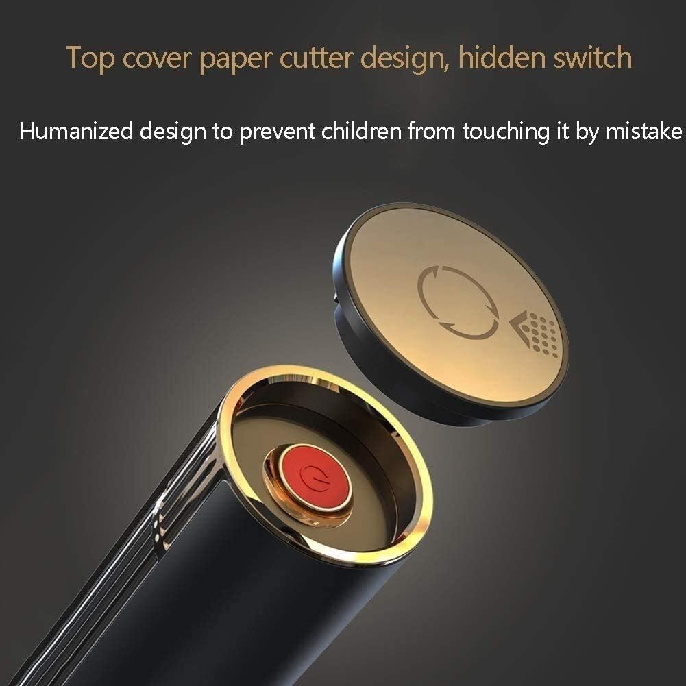 Apribottiglie Elettrico, Taglierina di Carta Multifunzione Ricaricabile Tramite USB(Gold)