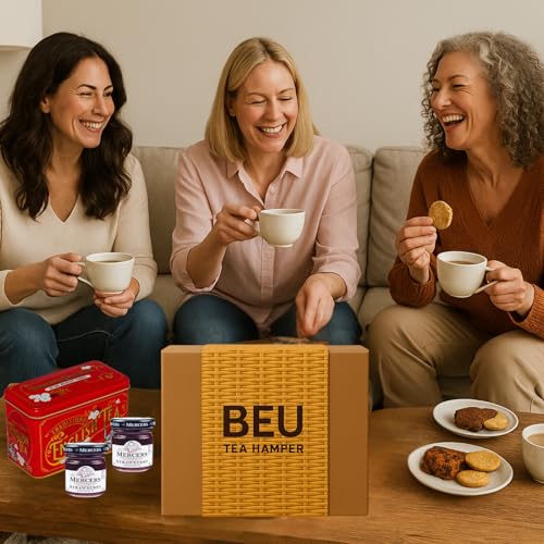 Afternoon Tea Hamper Gift Set – Premium 40 Tea Bags, Jam, Fruitcake and 8x 2 Pack Biscuits Hamper & Gourmet Gifts – Birthday Hampers for Women, Mothers Day Hampers for Mum - Image 5
