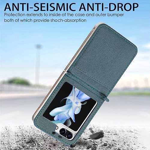 Telefone flip capa capa Compatível com Samsung Galaxy Z Flip 5 Case, Slim Case Galaxy Z Flip 5 2023