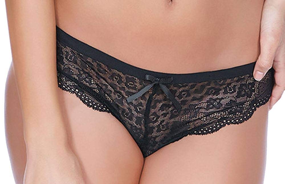 Freya Fancies 1017 Brazilian Brief Knickers, Black, Small