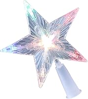 Vista 1 de TIDTALEO 1pc Star Light Glitter Christmas Tree Ornaments Christmas Tree Topper Xmas Tree Ornament Christmas Tree Star Tree Star Led Light up Tree