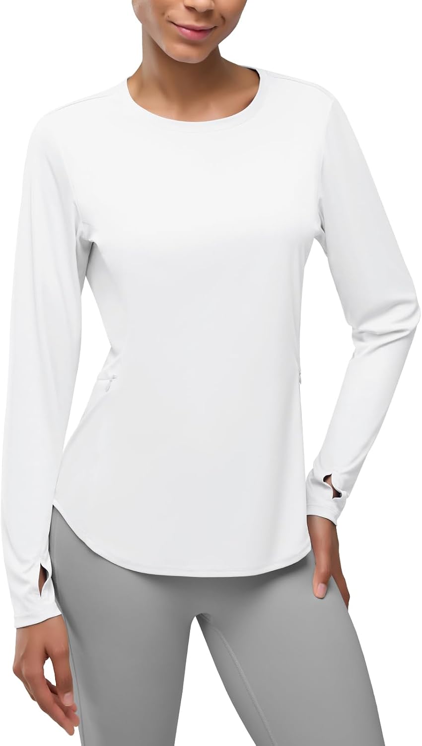 Women's UPF 50+ Sun Protection Long Sleeve Shirts Rash Guard Shirts Lightweight Quick Dry Hiking Fishing Swim Shirts Outdoor