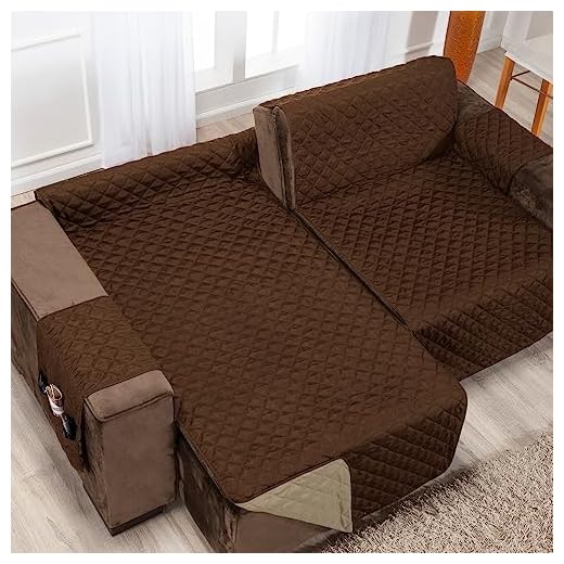 Capa de Sofa Retrátil 2,20m Tabaco-Caqui Luxo