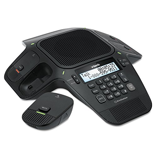 VTech VCS704 ErisStation DECT 6.0 Conference Phone with Four Wireless Mics Using Orbitlink Wireless Technology,Black VTech VCS704 ErisStation DECT 6.0 Conference Phone with Four Wireless Mics Using Orbitlink Wireless Technology,Black