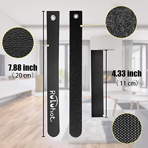 Furniture Wall Anchor Straps,Heavy Duty Furniture Safety Straps Wall Straps, Secure Sabinets and Bookshelf from Falling,Keep Pet & Child Safety,8 Pairs
