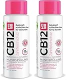 CB12 Zahnfleischschutz Mundspülung: Mundgeruch bekämpfen und Zahnfleisch schützen – neue patentierte Formulierung – 500 ml (Packung mit 2)