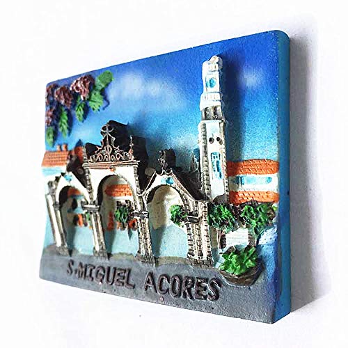 Imán decorativo 3D Azores Portugal 6.2x4.7 cm miniatura 4