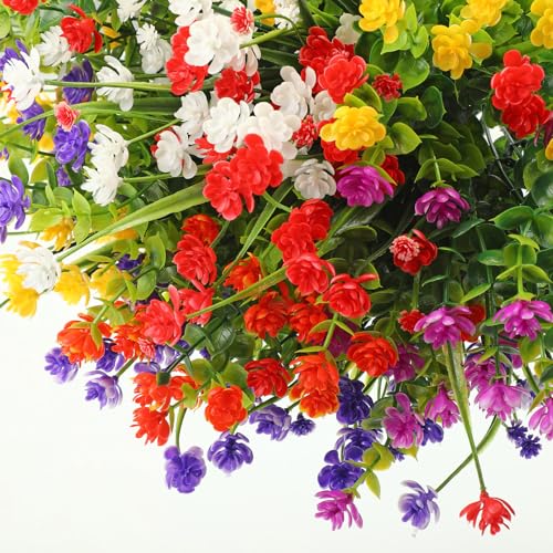 Fleurs artificielles résistantes aux UV pour solutionner l'arrosage de balcon - 5