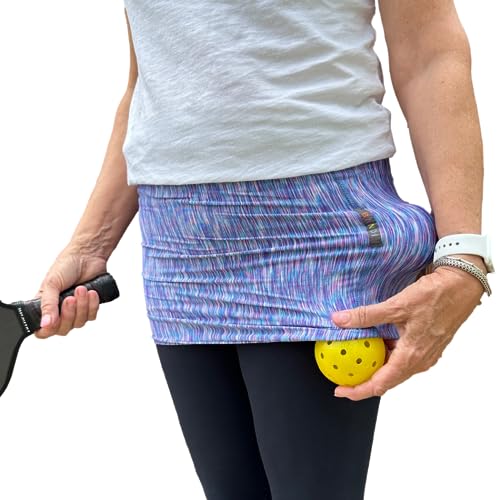BANDI Ball Band - Pickleball & Tennis Ball Holder Secure Sports Accessory for Easy Carry Comfortable Elastic Band Adjustable Fit for Active Players Convenient for On-the-Go Use (Twilight Large)