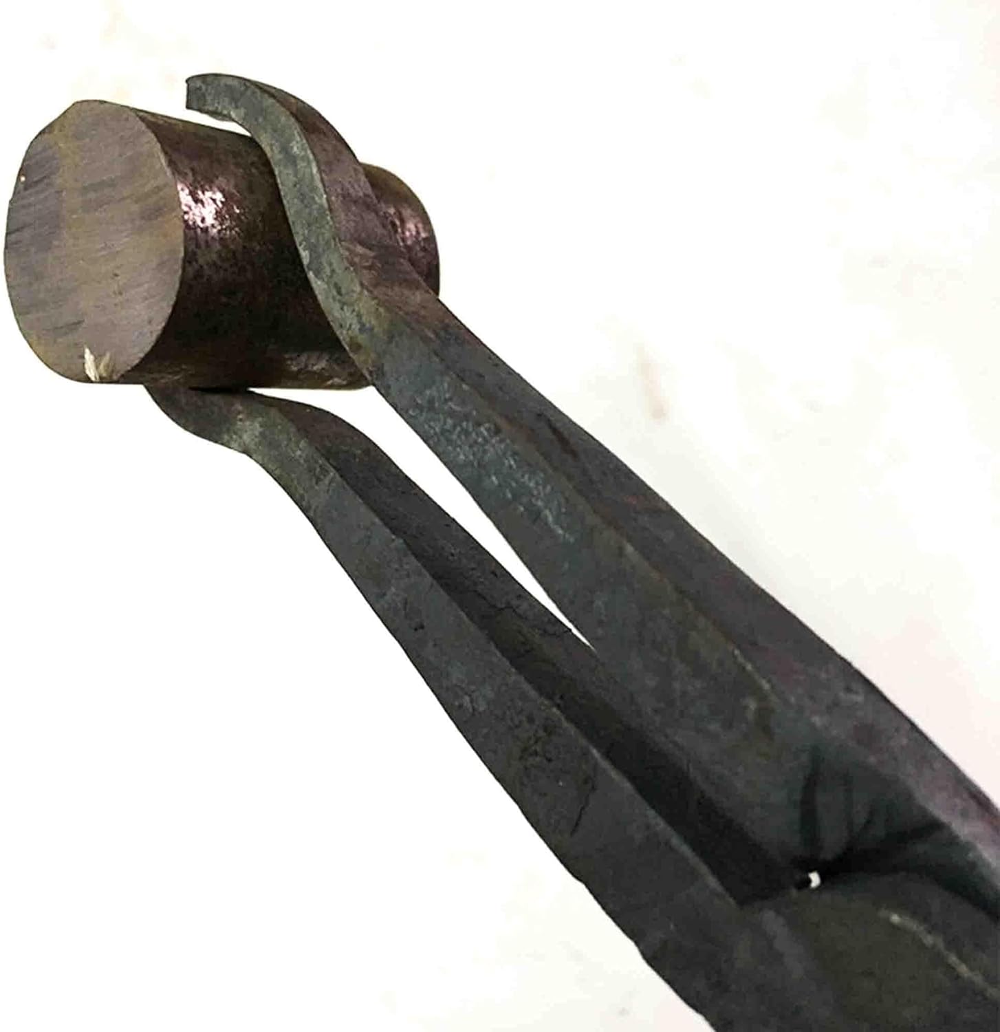Blacksmith Tongs 30mm – Round Nosed Forged Steel Tongs for Anvil, Forge & Knife Making