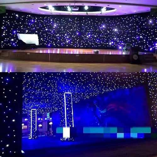 Gwiaździste Tło, Scena LED Gwiaździste Niebo Tkanina Tło, Tło Kurtyny Nocnego Nieba, Tło Motywu Kosmicznego, Motyw Wszechświata Gwiaździsta Fotografia Tło Dekoracji,5x10m