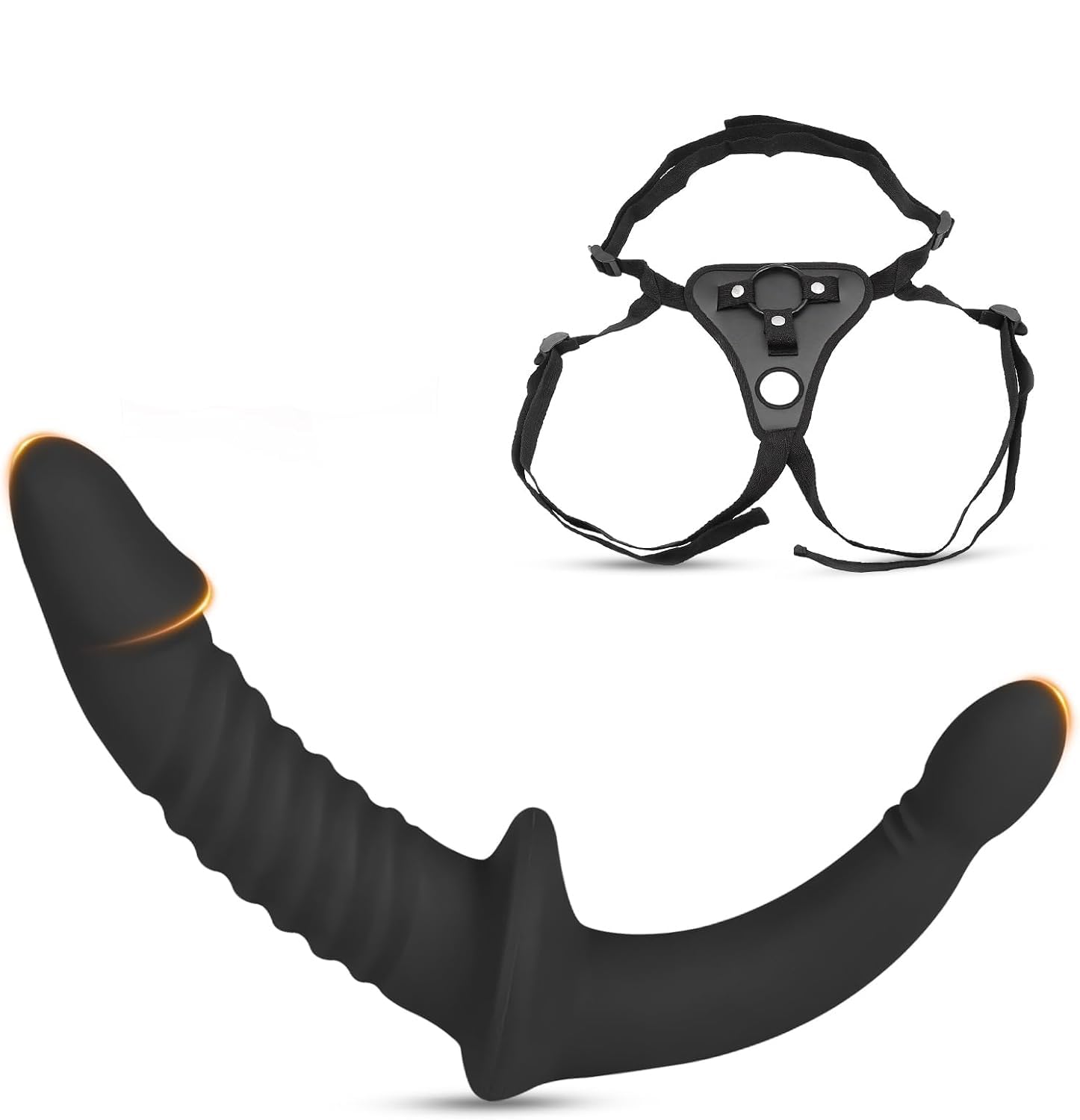 Consolador BDSMAGE para mujer, consolador doble con correa, consolador con correa para mujer, juego de consoladores, consolador anal, consolador con correa