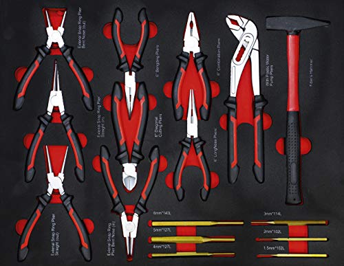 BGS DIY 6058 | Werkstattwagen | 7 Schubladen | 1 Seitentür | mit 250 Werkzeugen – Bild 8