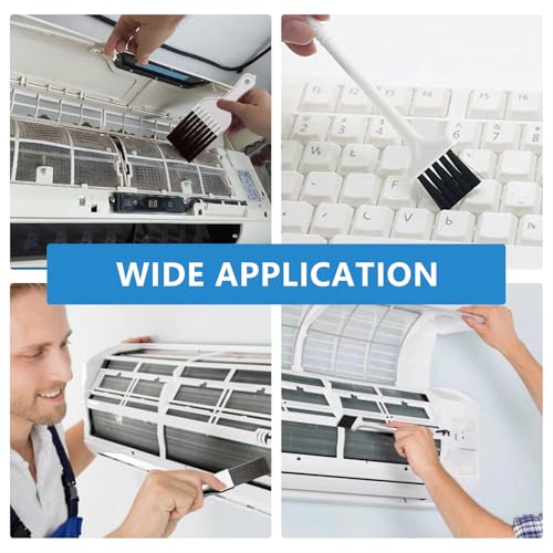 4 Stück Kondensator Kamm Lamellenkamm, Bürste für Klimaanlage Reiniger, Wärmepumpentrockner Reinigungsbürste, Kondensator Kamm Trockner Lamellenreinige für Fin Spule Kondensator