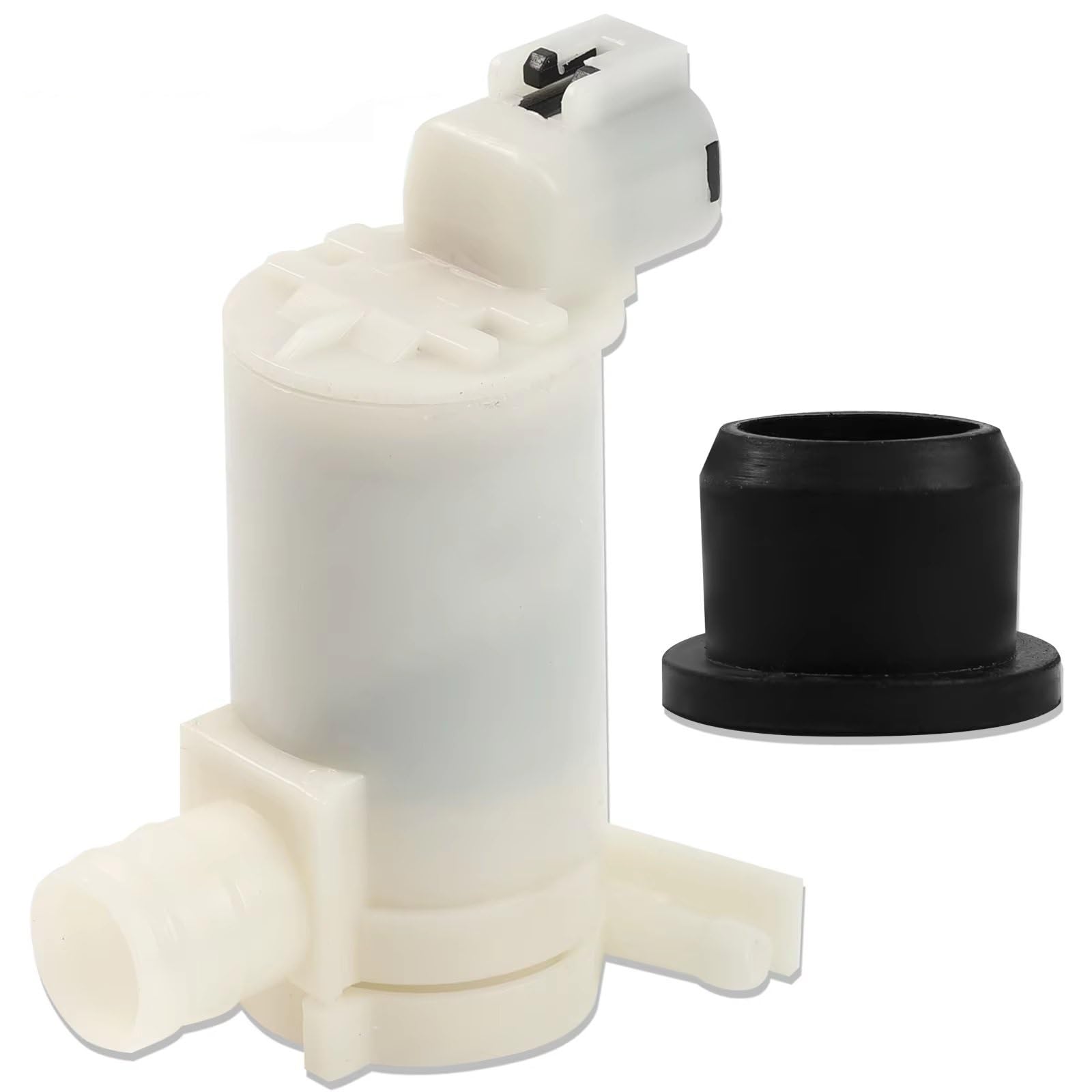 Car Washer Pump Compatible with Nissan for Altima 1993-2003 for Frontier 1998-2005 Car Wiper Front Windshield Windscreen Washer Pump Motor Grommet
