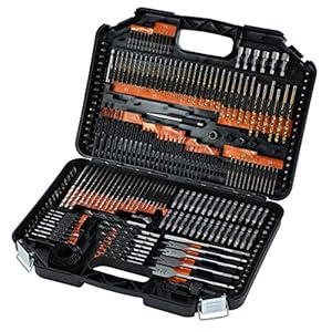 TOPWAY Juego de Brocas Combinadas 246 Piezas MÃ©tricos, Incluidas Brocas Helicoidales de Titanio HSS, Brocas para MamposterÃ­a, Brocas para Madera, Puntas de Destornillador y MÃ¡s
