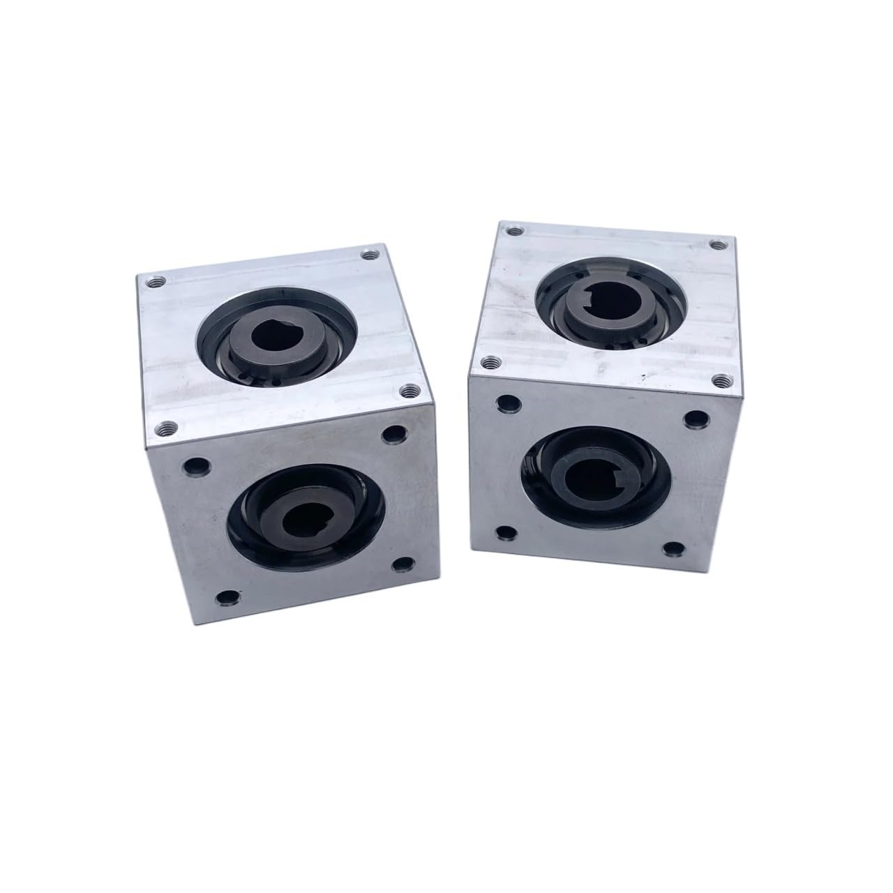 Getriebe 90-Grad-Eckgerät 42x42x42mm Kegelrad-Wendegetriebe 1:1-Übertragung Einzelausgangswellenkommutator Lenkrichtung(10mm Hole)