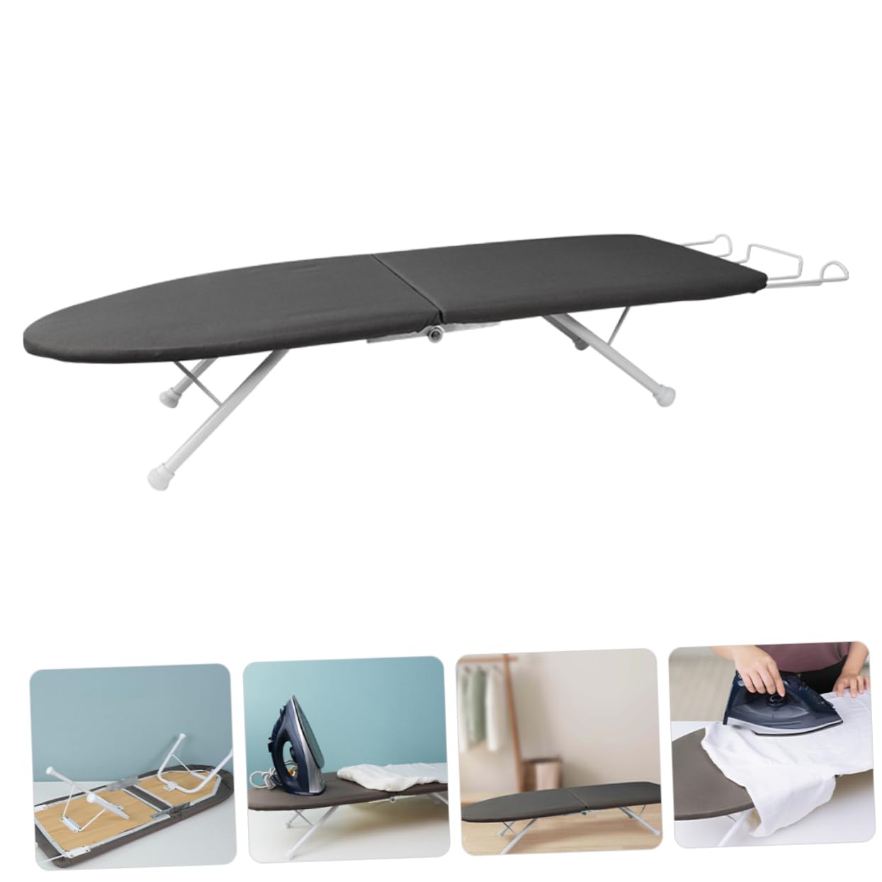 Ciieeo Tabla de Planchar Plegable para Ropa Mini Soporte Estable y Fácil Transporte para Hogar