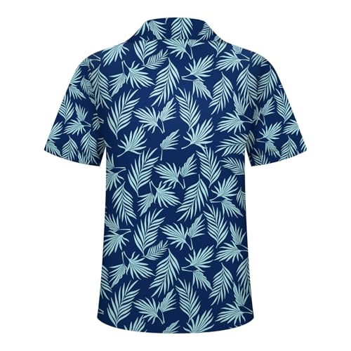 Image of Hawaiian Shirt for Men Tropical Shirts Summer Beach Button Down Short Sleeve Luau Aloha Floral Cruise Vacation Outfit 2026
