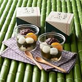 伊藤久右衛門 父の日 宇治抹茶あんみつ 4個入 (ゼリー 寒天 白玉 小豆 抹茶蜜 みかん) あんみつ ギフト 誕生日 プレゼント 50代 60代 70代 スイーツ あんこ お菓子