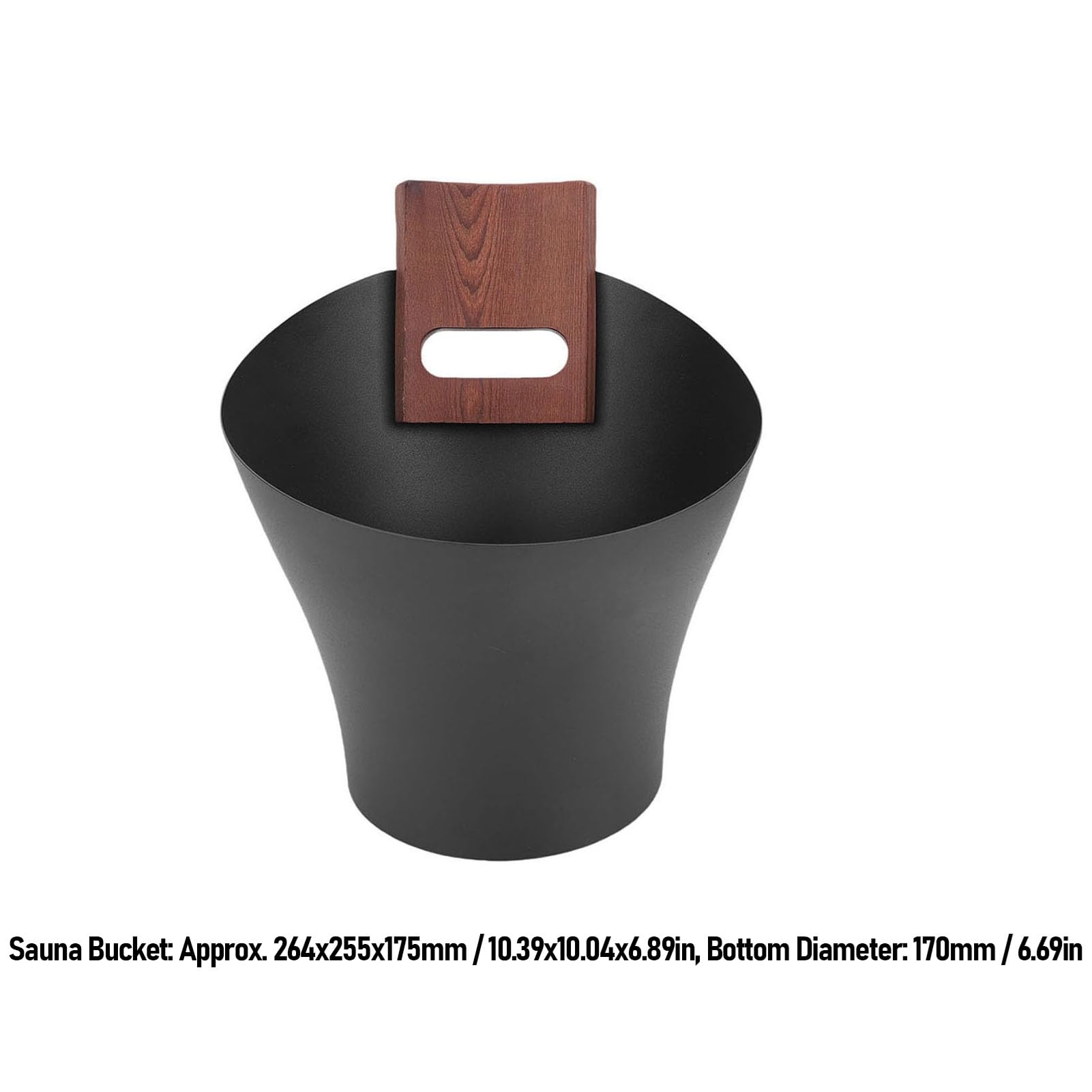 Tbest 5L Secchio per Sauna con Mestolo in Legno con Manico