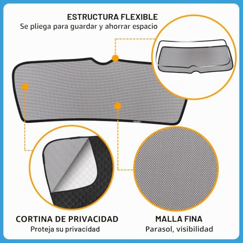Parasol Ventanas Traseras Coche Passat B8 Variant 2016-2022 Visera Solar Protección UV Trasera 2
