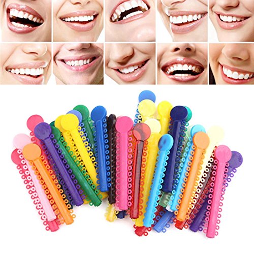 Dental Orthodontic Ligature Ties(1008pcs,Multicolored)