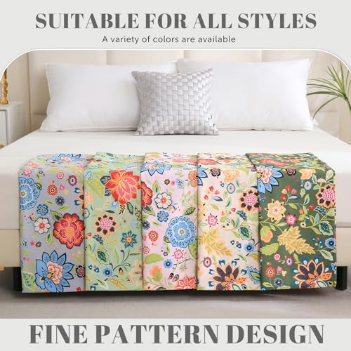 Bedlifes California King Sheet Set Ultra Soft, Breathable, Silky Flower Deep Pocket 100% Microfiber Bedding, 4 Piece Cal King Size Floral