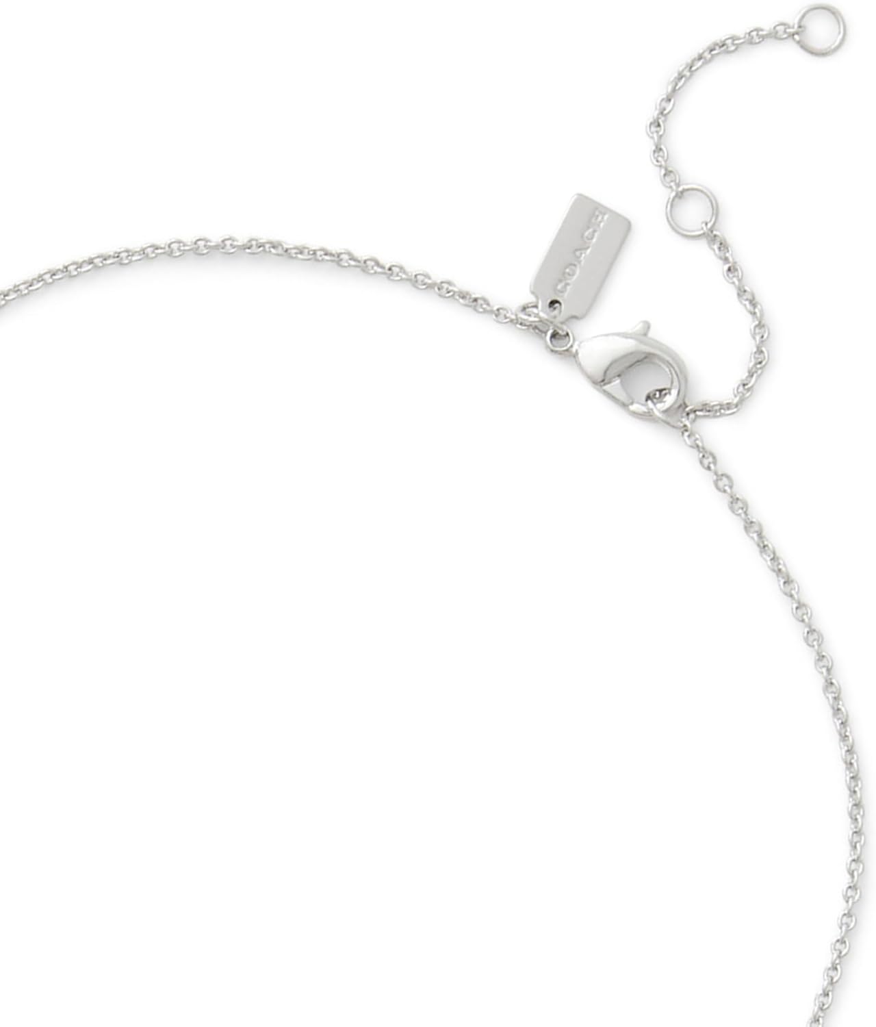 COACH Women's Signature Tea Rose & Heart Strand Necklace
