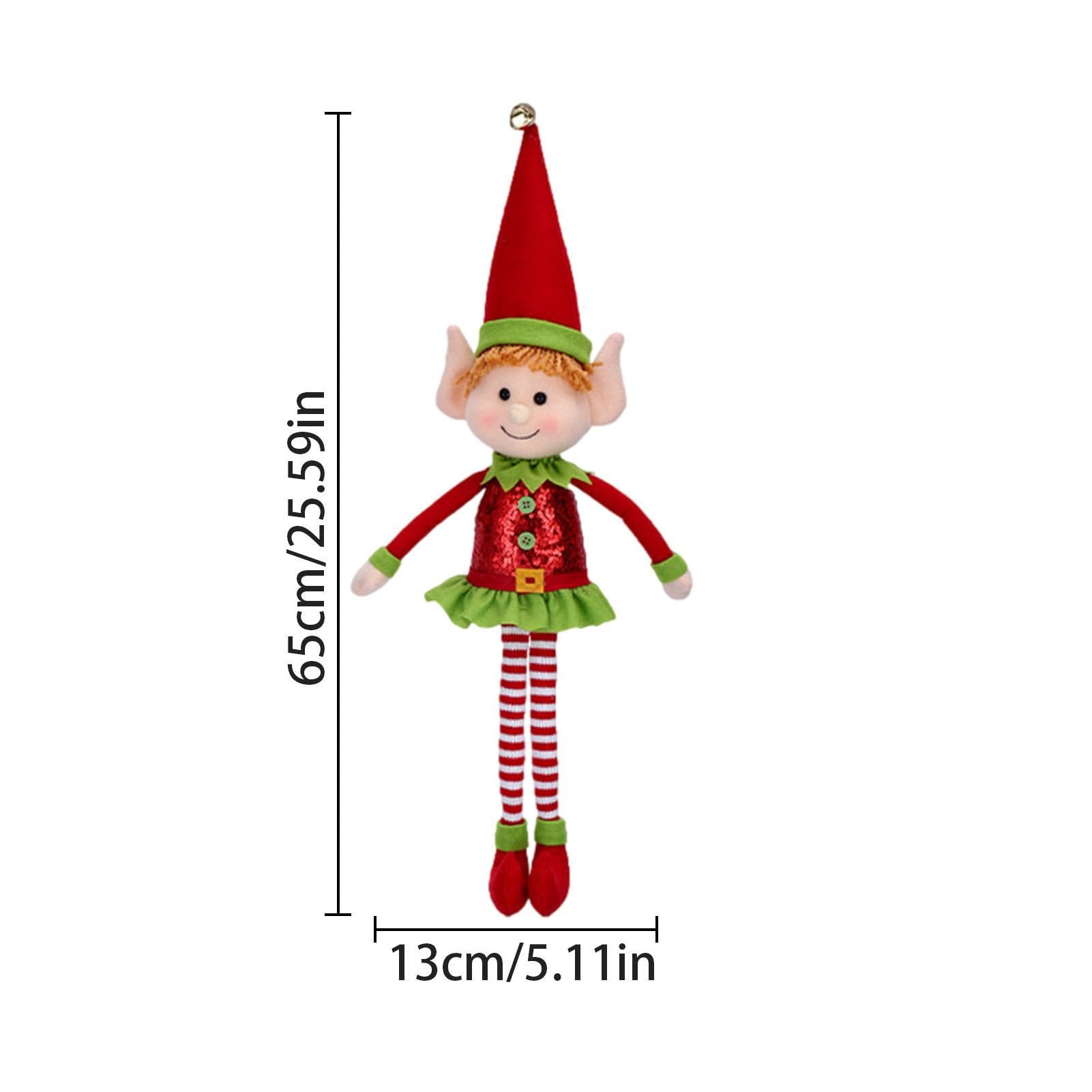 Amazon.co.jp: クリスマスエルフ人形、かわいいロングレッグエルフ人形