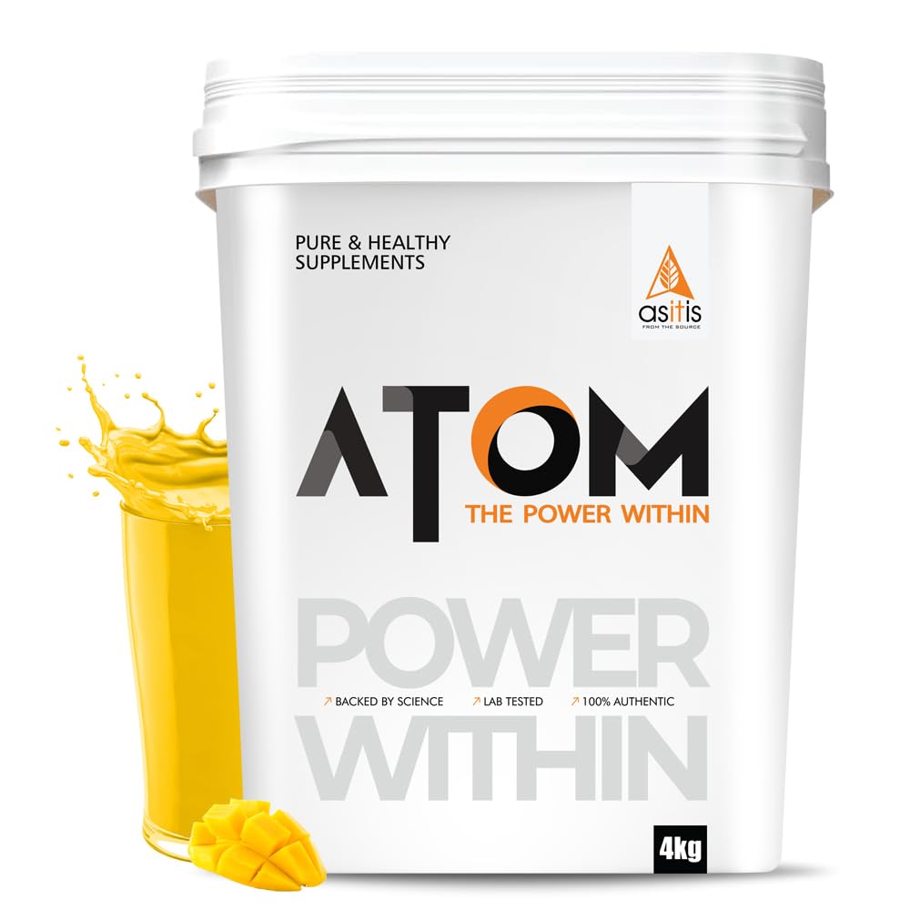 Asitis Nutrition Atom Whey Protein 4Kg | 27G Protein | Isolate & Concentrate | Mango Fusion | Usa Labdoor Certified | With Digestive Enzymes For Better Absorption (B0D1CGTVQZ) Amazon Price History, Amazon Price Tracker
