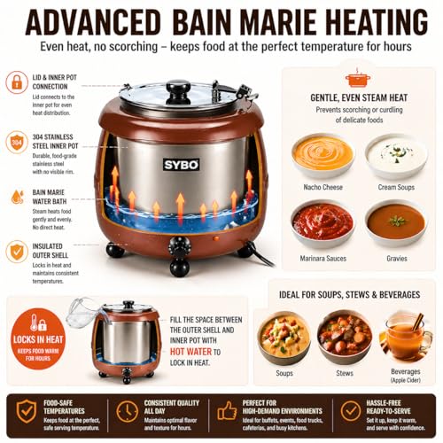 Commercial Soup Kettle Warmer Stainless