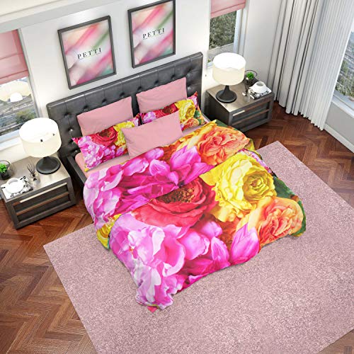 PETTI Artigiani Italiani Duvet Cover, Bedding Set, Satin, 100% Made in Italy, Tropical Large, Super King (250x200 cm) - Image 2