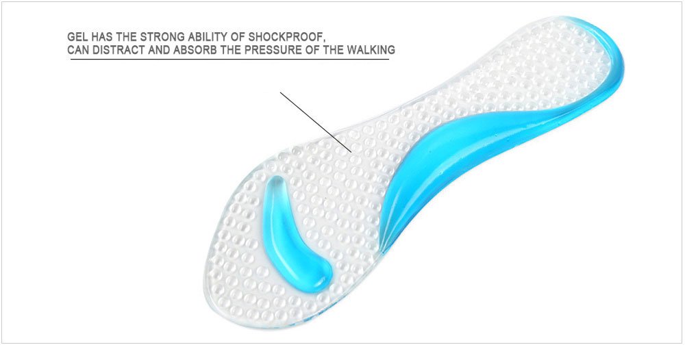 Pedimend Orthopädische Fußgewölbe-Einlegesohlen für Plattfuß, für Stöckelschuhe geeignet, Fußstütze, Fußkissen, Mittelfußpolster, rutschfest, flache Fußkorrektur, Massage-Einlegesohlen, 2 Paar/4 Stück