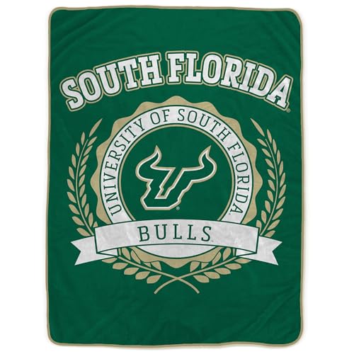 Proformance Home NCAA South Florida Bulls University Crest Ultra Soft Blanket