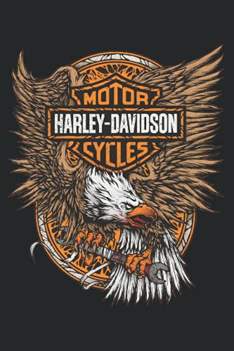 Preisvergleich Produktbild Kalender 2022 Harley Davidson Schwarz Adler Notizbuch Wochenplaner