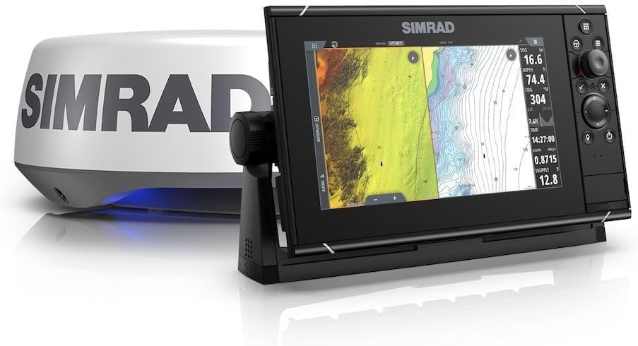 Simrad NSS12 evo3S and HALO20+ Radar Dome together