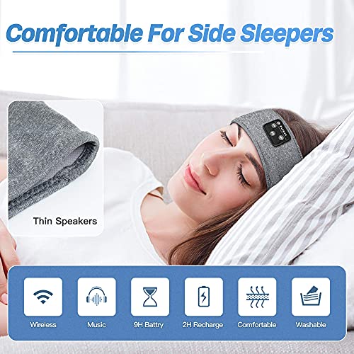 Lavince Sleep Headphones Bluetooth Sports Headband, Wireless Sports Headband Headphones With Ultra-Thin Hd Stereo Speakers Perfect For Workout,Jogging,Yoga,Insomnia,Side Sleepers,Air Travel,Meditation #TOP3