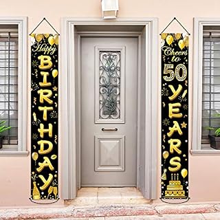 50th Birthday Party Banner Decorations Cheers to 50 Years Banner 50th Party Supplies