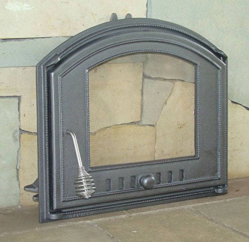 Porte De Four En Fonte Home&Wood - 48x33cm - Pour Four à Pain/pizza/bois - Fabriqué En UE
