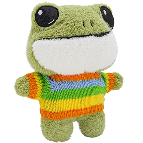 Yonclap 8.6 Inch Frog Plush, Frog Stuffed Animal Toy, Adorkable Frog Soft Hugglable Plushie Doll With Backpack Birthday, Gifts For Boys And Girls (B-Frog Plush) #TOP1