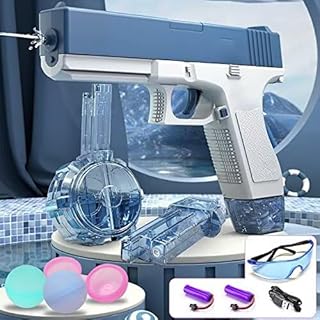 SUZUTOY Electric Water Guns for Kids Adults, 434CC+58CC High Capacity Squirt Guns Up to 32 FT Range, One-Button Automatic Strongest Water Blaster Summer Party Swimming Pool Beach Outdoor Activity