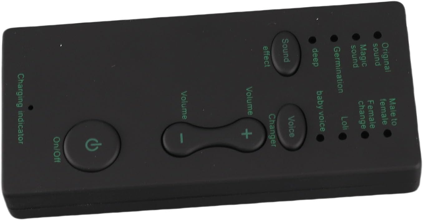 2.95 x 1.38 x 0.43inch Voice Changer for Portable Microphone Sound Effect Live Broadcast Voice Disguiser for Mobile Phone PC Laptops Games