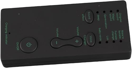 Miniatura 6 de Cambiador de voz de 2.95 x 1.38 x 0.43 pulgadas para micrófono portátil, efecto de sonido, transmisión en vivo, disfraz de voz para teléfono móvil,