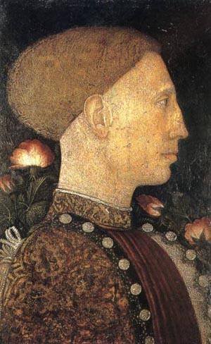 Peinture à l'huile art classique Pisanello portrait Leonello D'Este 1441