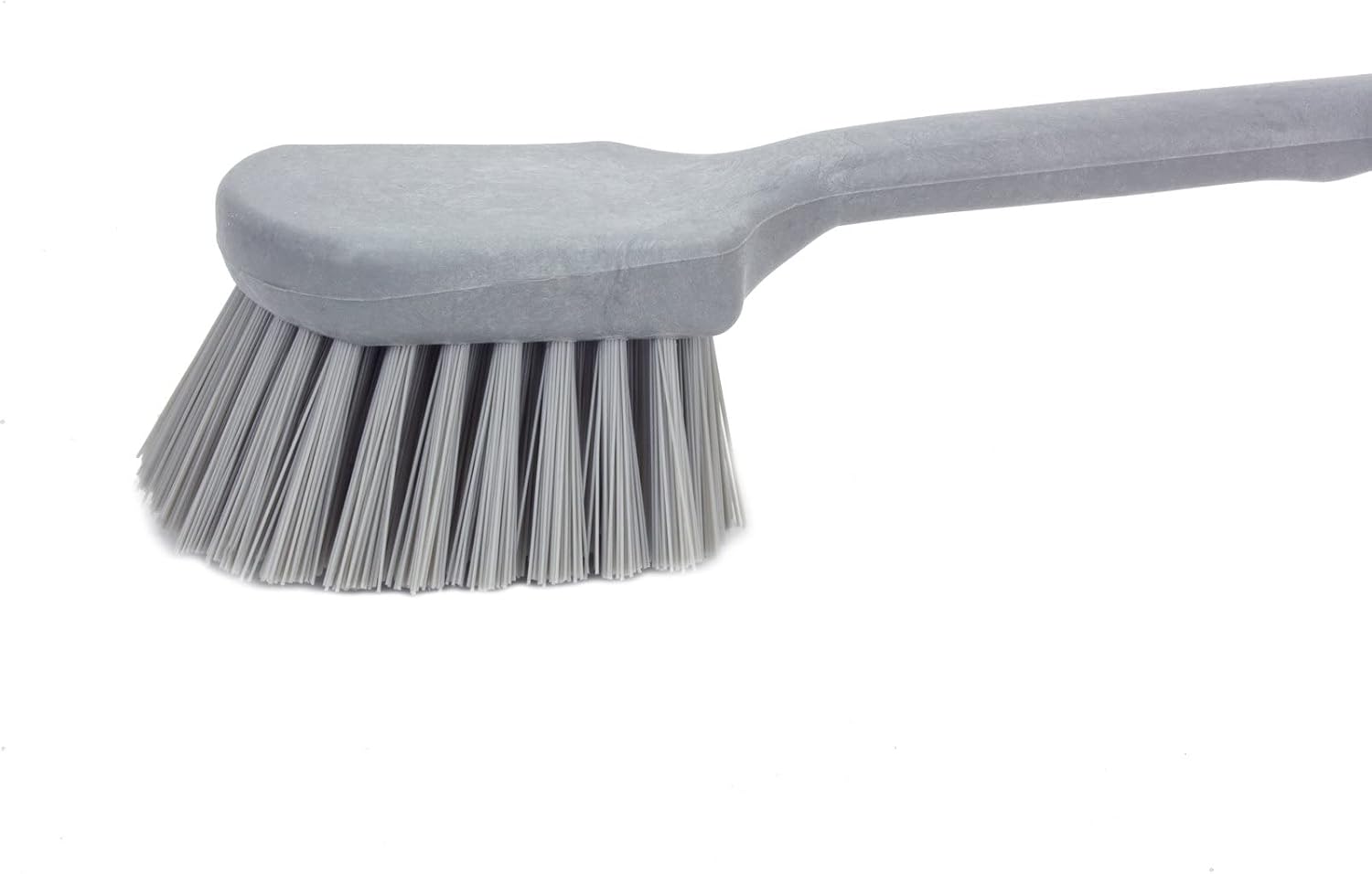 SPARTA 40501EC23 Plastic Large Scrub Brush, Kitchen Brush, Utility Brush With Long Handle For Cleaning, 20 Inches, Gray