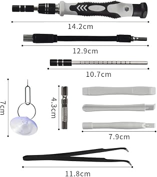 Precision 115 in 1 Small Screwdriver Set with 101 Precision Bits for Computer, Laptop, Phone, MacBook, iPhone, PS4, Xbox, Watch, Glasses, Ring Repair