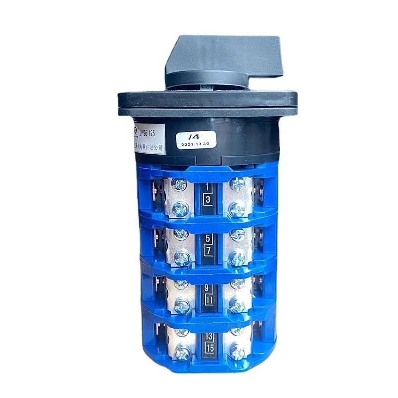 Dc Voltage Automatic Electrical Changeover Rotary cam Switch Four Poles 125A Sliver Point Contacts