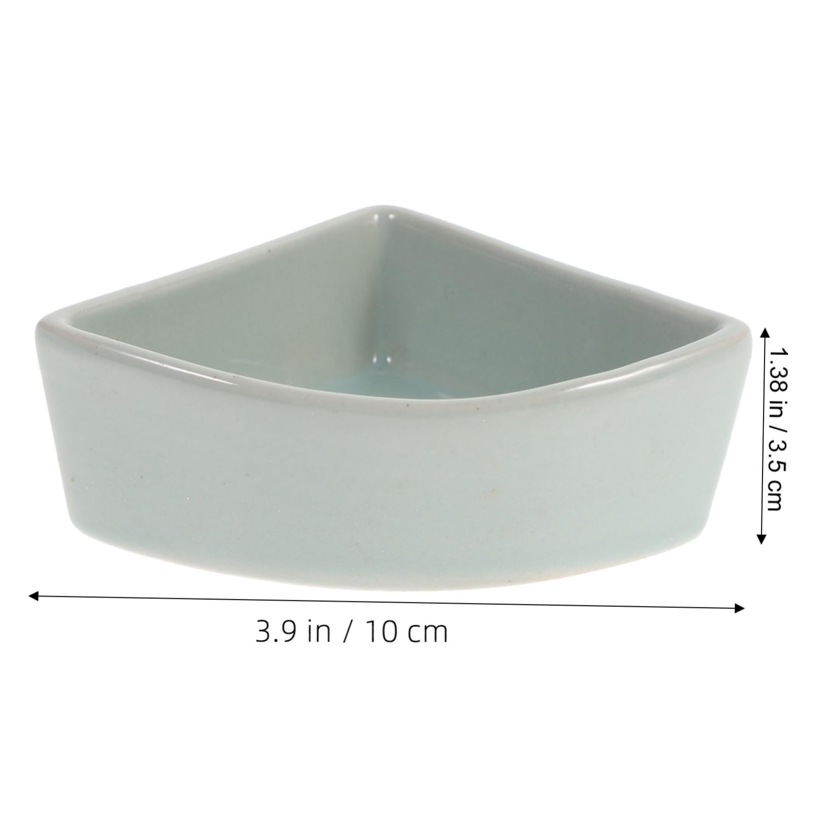 Ciotola in Ceramica Blu Adatta per Alimenti Secchi e Umidi per Criceti e Orsetti Dorati e Stabile Resistente alla Masticazione Anti-ribaltamento per Piccoli Animali